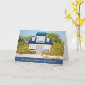 Dankeschön Karte für die Nutzung der Beach Hütte (Gelbe Blume)