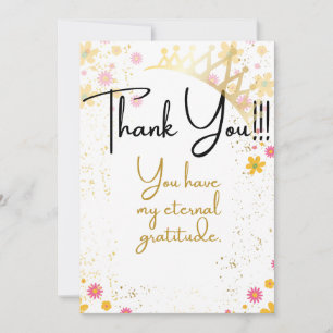 Dankeschön Karte für eine Königin