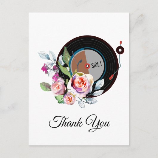 Dankeschön-Karte für Erwachsene Einladungspostkarte (Vorderseite)