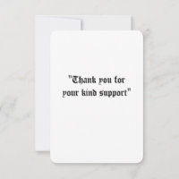 Dankeschön Karte für freundlichen Support