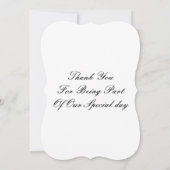 Dankeschön Karte für Hochzeiten (Rückseite)