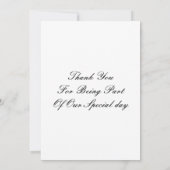 Dankeschön Karte für Hochzeiten (Rückseite)