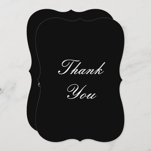 Dankeschön Karte für Hochzeiten (Vorne/Hinten)