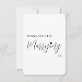 Dankeschön-Karte für Hochzeitsverkäufer - Beamter Dankeskarte (Vorderseite)