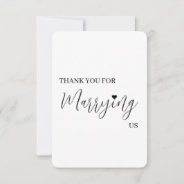 Dankeschön-Karte für Hochzeitsverkäufer - Beamter Dankeskarte