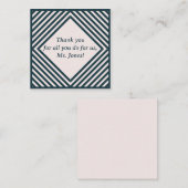 Dankeschön-Karte für Lehrer Mitteilungskarte (Vorne/Hinten)