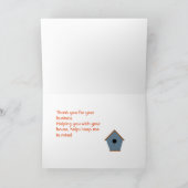 Dankeschön Karte für Realtor oder Hypothekenbeamte (Innenseite)