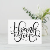 Dankeschön Karte - handgeschriebene Karte (Stehend Vorderseite)