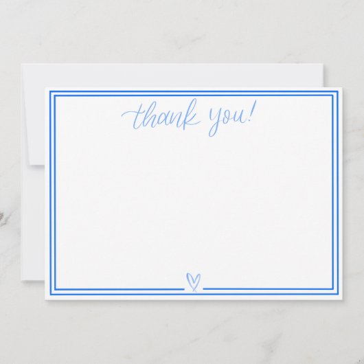 Dankeschön Karte (Hellblau) (Vorderseite)