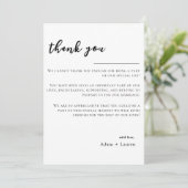 Dankeschön-Karte - Hochzeit Dankeskarte (Stehend Vorderseite)