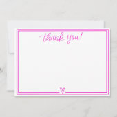 Dankeschön Karte (Hot Pink) (Vorderseite)