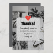 Dankeschön Karte - Kleines Unternehmen - (Vorne/Hinten)