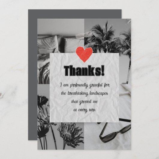 Dankeschön Karte - Kleines Unternehmen - (Vorne/Hinten)