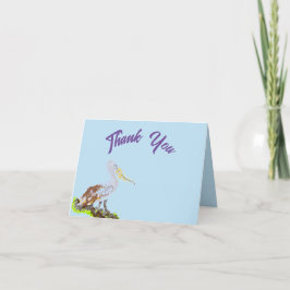 Dankeschön Karte : Kostenlos als Vogel
