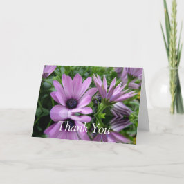 Dankeschön Karte, lila Blume Dankeskarte