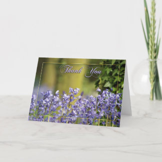 Dankeschön Karte mit Bluebells