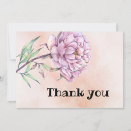 Dankeschön Karte mit Hortensie