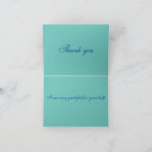 Dankeschön Karte mit Kunst (Innenseite)