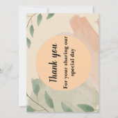 Dankeschön Karte mit niedlichem Hintergrund (Vorderseite)