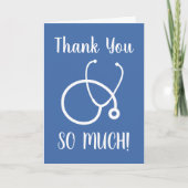 Dankeschön-Karte mit Stethoskop Design Karte (Vorderseite)