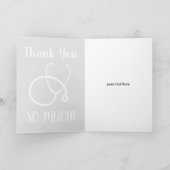 Dankeschön-Karte mit Stethoskop Design Karte (Innenseite)