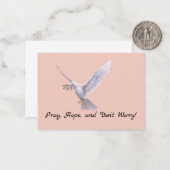 Dankeschön-Karte Mitteilungskarte (Vorderseite/Rückseite Beispiel)