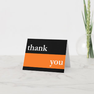 Dankeschön Karte / Notecard (orangefarbener dicker