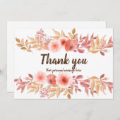 Dankeschön Karte, Persönliche Dankeschön Karte (Vorne/Hinten)