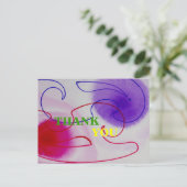 Dankeschön-Karte Postkarte (Stehend Vorderseite)