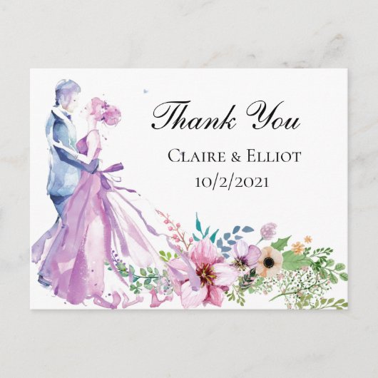 Dankeschön-Karte Postkarte (Vorderseite)