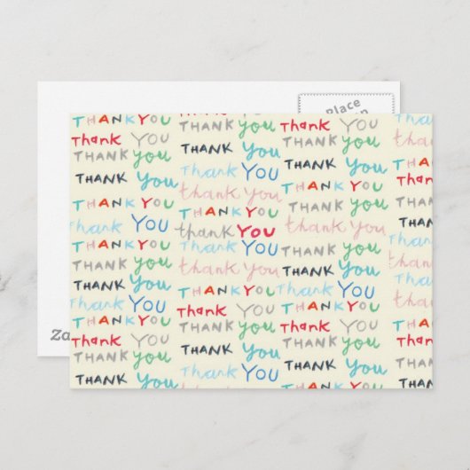Dankeschön-Karte Postkarte (Vorne/Hinten)