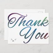 Dankeschön-Karte Postkarte (Vorne/Hinten)