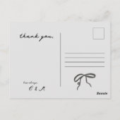 Dankeschön Karte, Postkartenleere Postkarte (Rückseite)