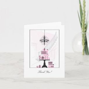 Dankeschön Karte - Rosa