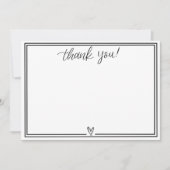 Dankeschön Karte (schwarz) (Vorderseite)