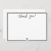 Dankeschön Karte (schwarz)