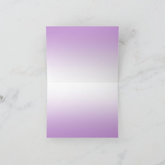 Dankeschön Karte - Shades of Lila (Innenseite)