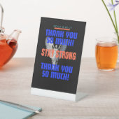 Dankeschön Karte Sockelschild (In SItu)