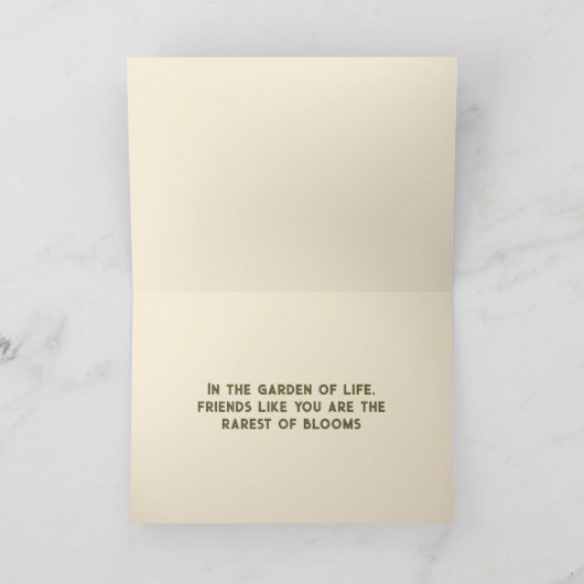 Dankeschön Karte - Thema Gemüsegarten (Innenseite)