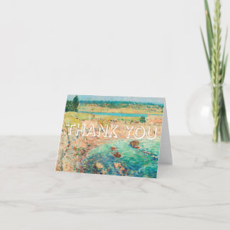 Dankeschön Karte, unbedruckte Innenseite, florale Dankeskarte