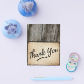 Dankeschön Karte - Vintag, Holz Hintergrund, rusti (Einzeln)