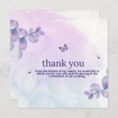 Dankeschön-Karten-Budget-Nachricht verzaubert Einladung (Vorne/Hinten)