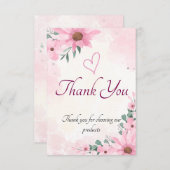 Dankeschön-Karten Dankeskarte (Vorne/Hinten)