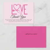 Dankeschön Karten - mehrere oder Single (Vorne/Hinten)