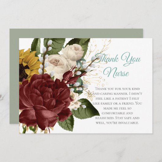 Dankeschön Karten - mehrere oder Single (Vorne/Hinten)