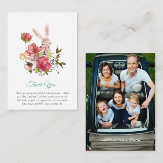 Dankeschön Karten - mehrere oder Single (Vorne/Hinten)