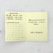 Dankeschön Karten Weiße Blume Grußkarte (Innenseite)