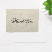 Dankeschön Karten - White Gold Glit Fab (Schreibtisch)