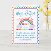 Dankeschön Kindergarten Lehrerin Dankesgeschenk Karte (Gelbe Blume)