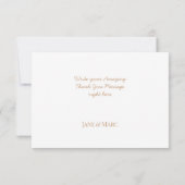 Dankeschön kleine Karten Faux-Folie Roségold Rosa (Rückseite)